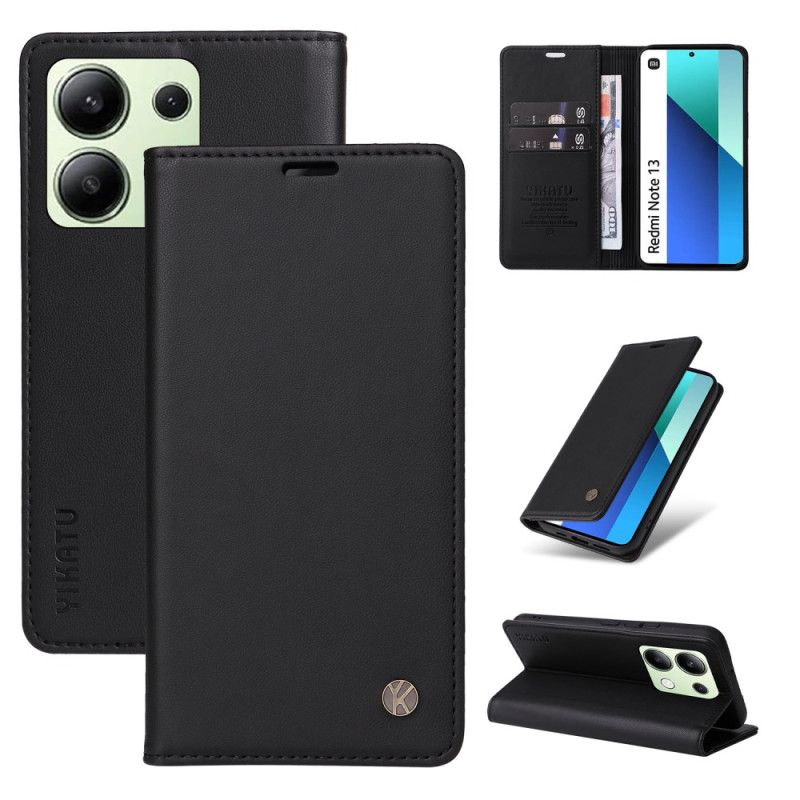 Flip Cover Xiaomi Redmi Note 13 4G Simili CuirYIKATU