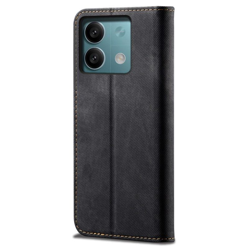 Flip Cover Xiaomi Redmi Note 13 4G Tissu Jeans