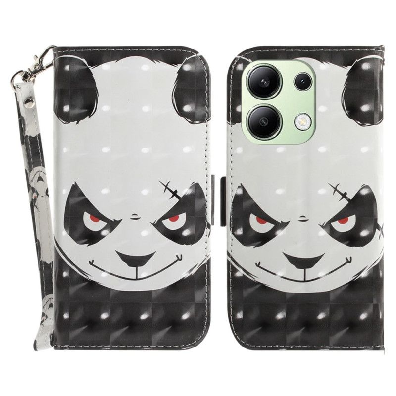 Housse Xiaomi Redmi Note 13 4G Angry Panda à Lanière