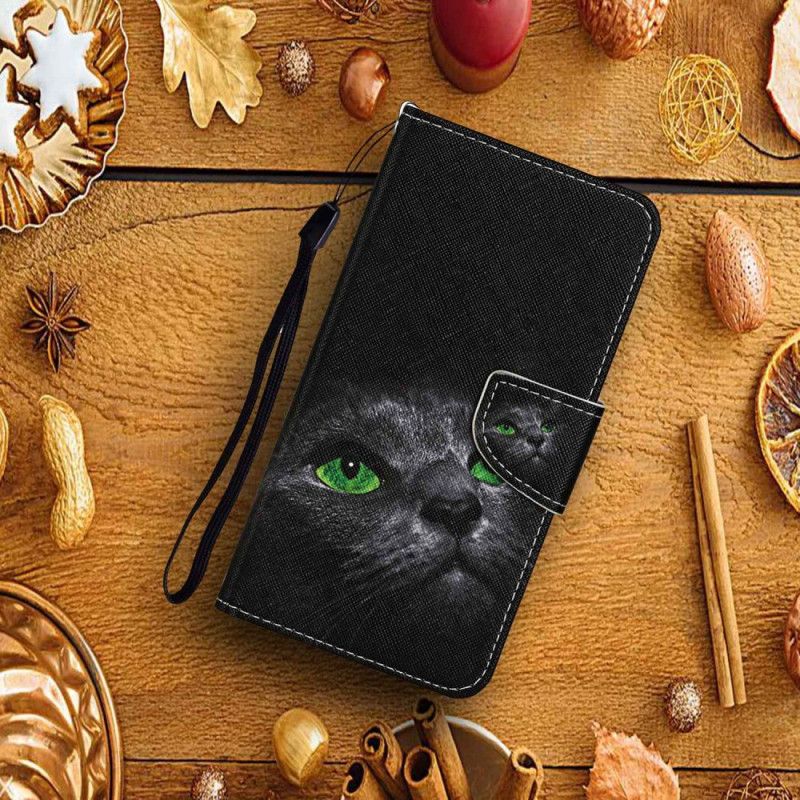 Housse Xiaomi Redmi Note 13 4G Chat aux Yeux Verts