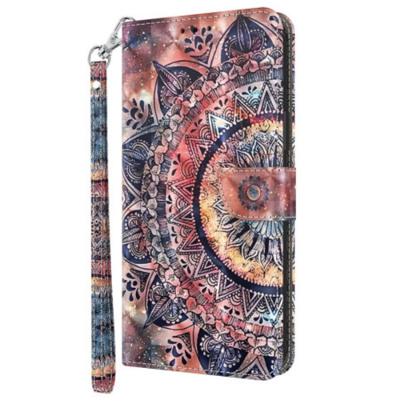 Housse Xiaomi Redmi Note 13 4G Mandala Coloré à Lanière