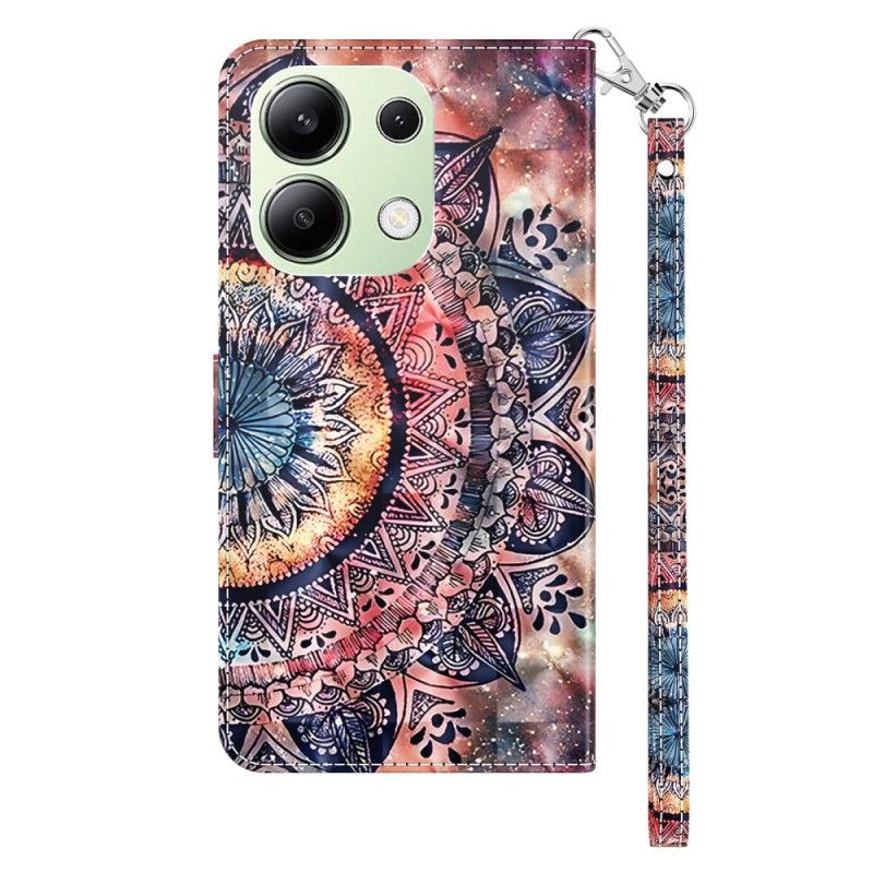 Housse Xiaomi Redmi Note 13 4G Mandala Coloré à Lanière