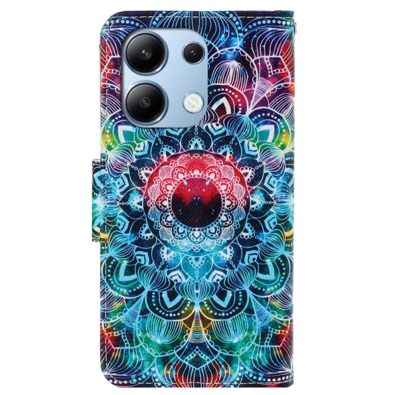 Housse Xiaomi Redmi Note 13 4G Motif Mandala à Lanière