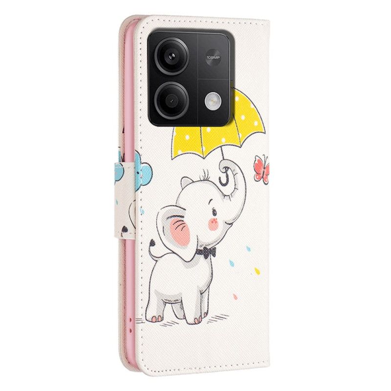 Housse Xiaomi Redmi Note 13 4G Parapluie et Éléphant