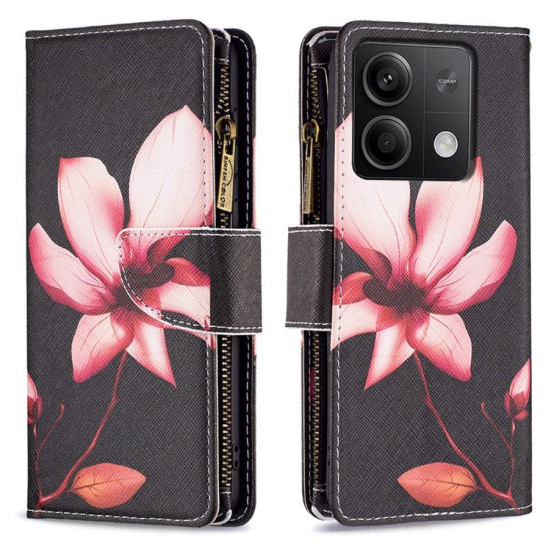 Housse Xiaomi Redmi Note 13 4G Portefeuille Lotus