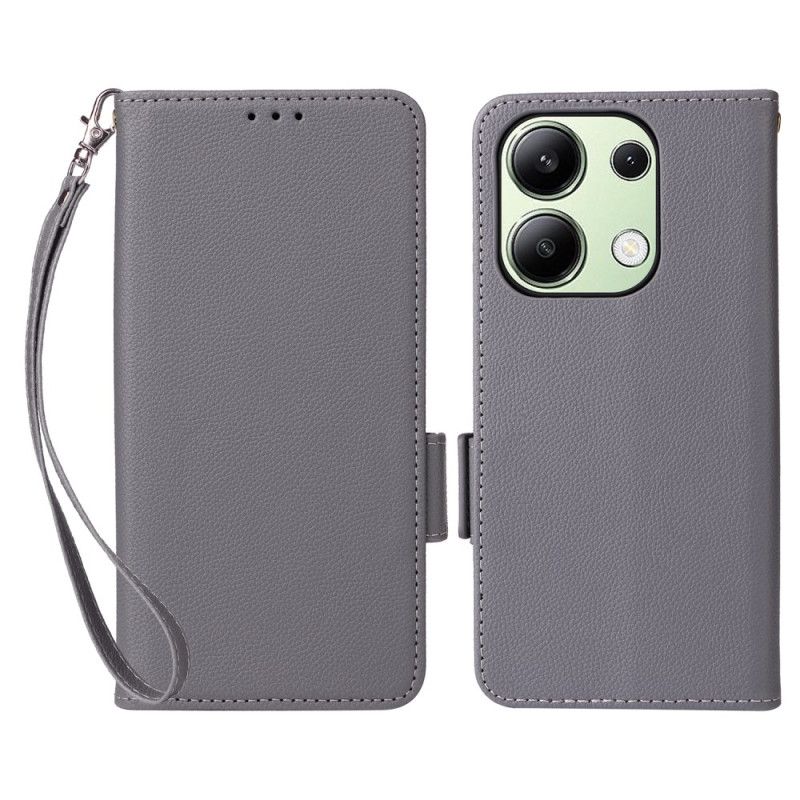 Housse Xiaomi Redmi Note 13 4G Style Cuir avec Lanière