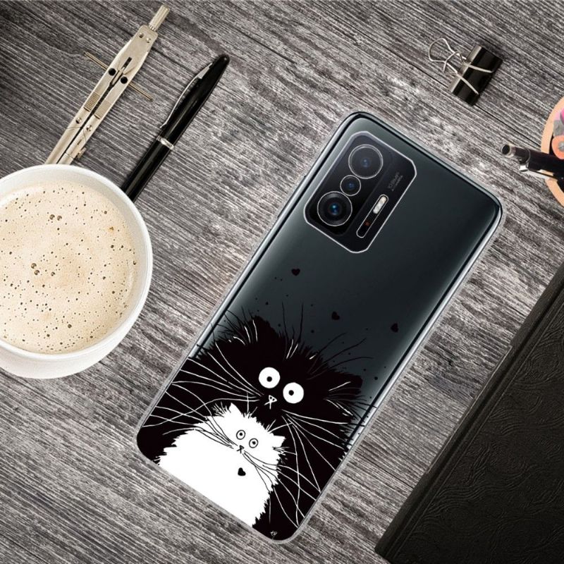 Coque Xiaomi 11T / 11T Pro chats noir et blanc