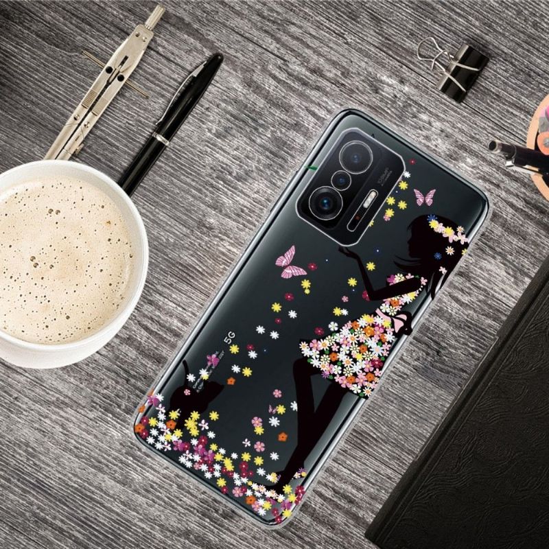 Coque Xiaomi 11T / 11T Pro fille en fleur