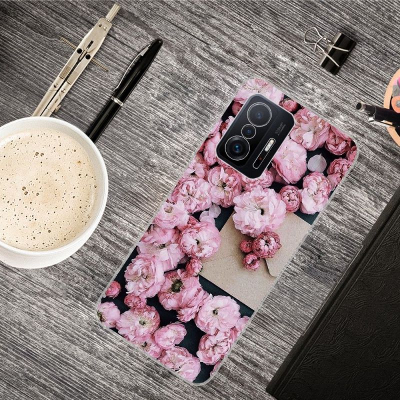 Coque Xiaomi 11T / 11T Pro Fleur ROSE