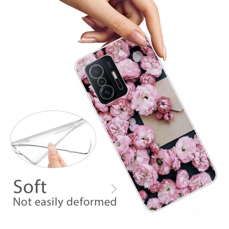 Coque Xiaomi 11T / 11T Pro Fleur ROSE