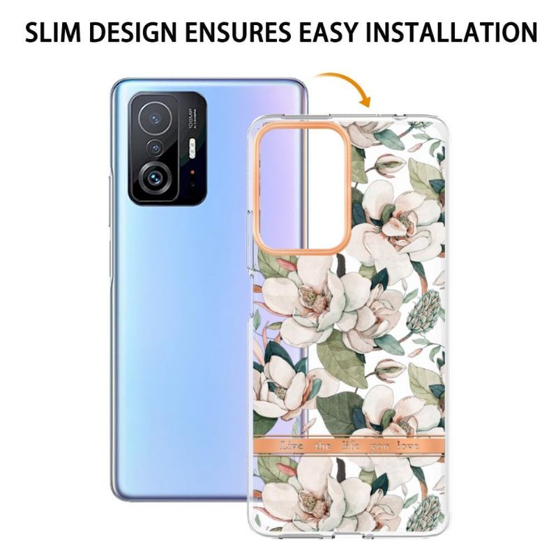 Coque Xiaomi 11T / 11T Pro Gardénia fleur blanche