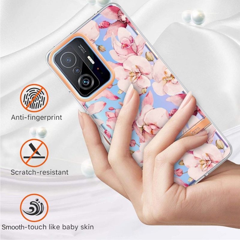 Coque Xiaomi 11T / 11T Pro Gardénia fleur rose