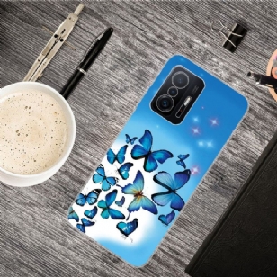 Coque Xiaomi 11T / 11T Pro Papillons Bleus