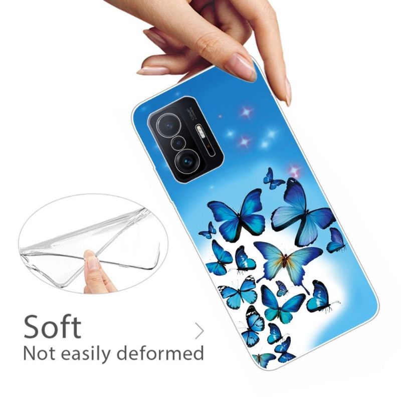 Coque Xiaomi 11T / 11T Pro Papillons Bleus