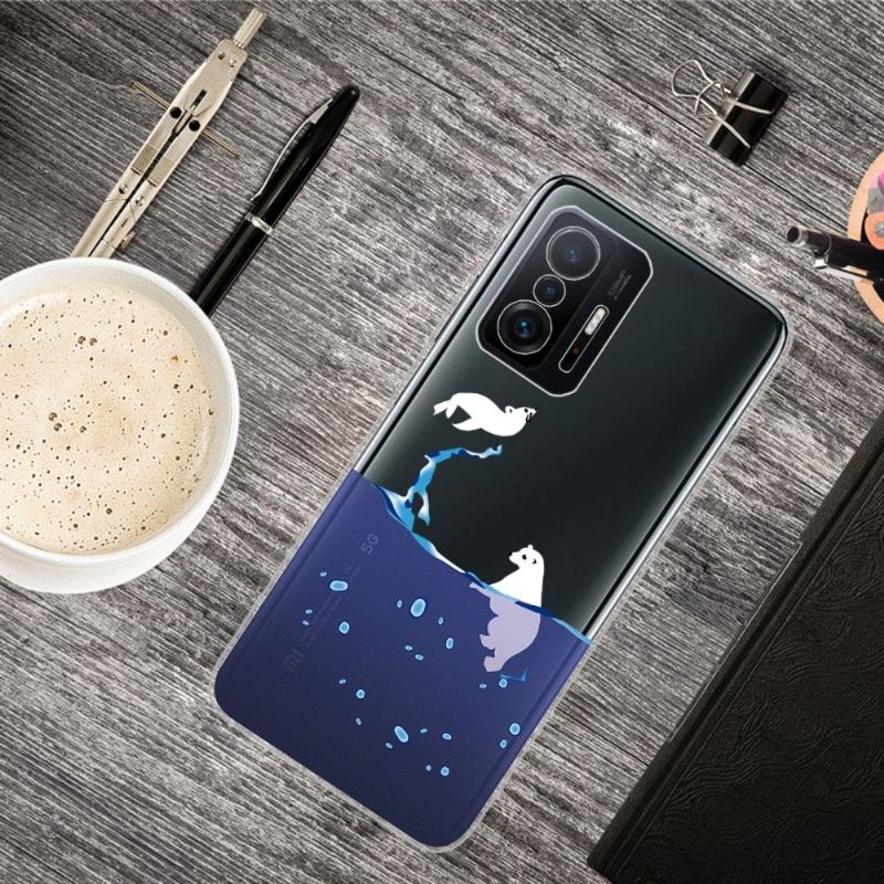 Coque Xiaomi 11T / 11T Pro phoque et ours blanc