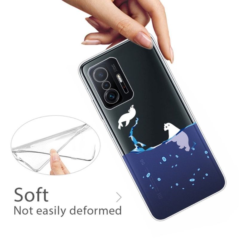 Coque Xiaomi 11T / 11T Pro phoque et ours blanc