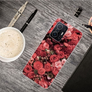 Coque Xiaomi 11T / 11T Pro Red Flower