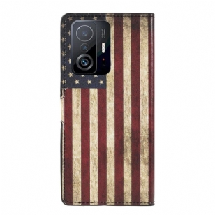 Housse Xiaomi 11T / 11T Pro Drapeau Américain Vintage