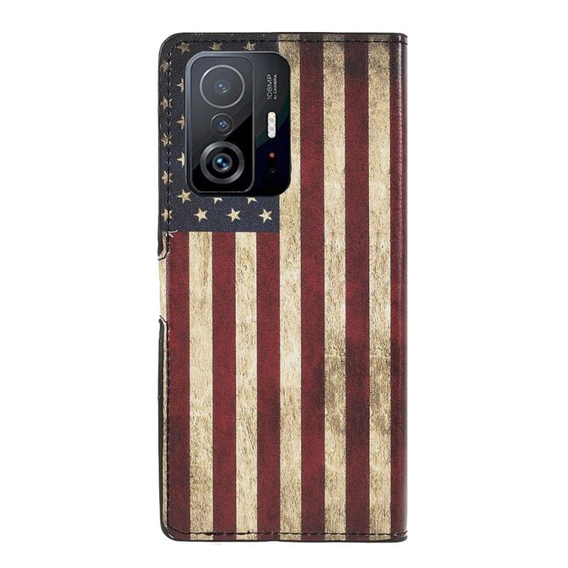 Housse Xiaomi 11T / 11T Pro Drapeau Américain Vintage