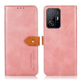 Housse Xiaomi 11T / 11T Pro KHAZNEH Bicolore simili cuir