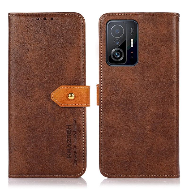 Housse Xiaomi 11T / 11T Pro KHAZNEH Bicolore simili cuir