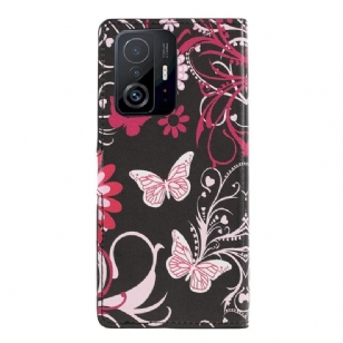 Housse Xiaomi 11T / 11T Pro Papillons et fleurs