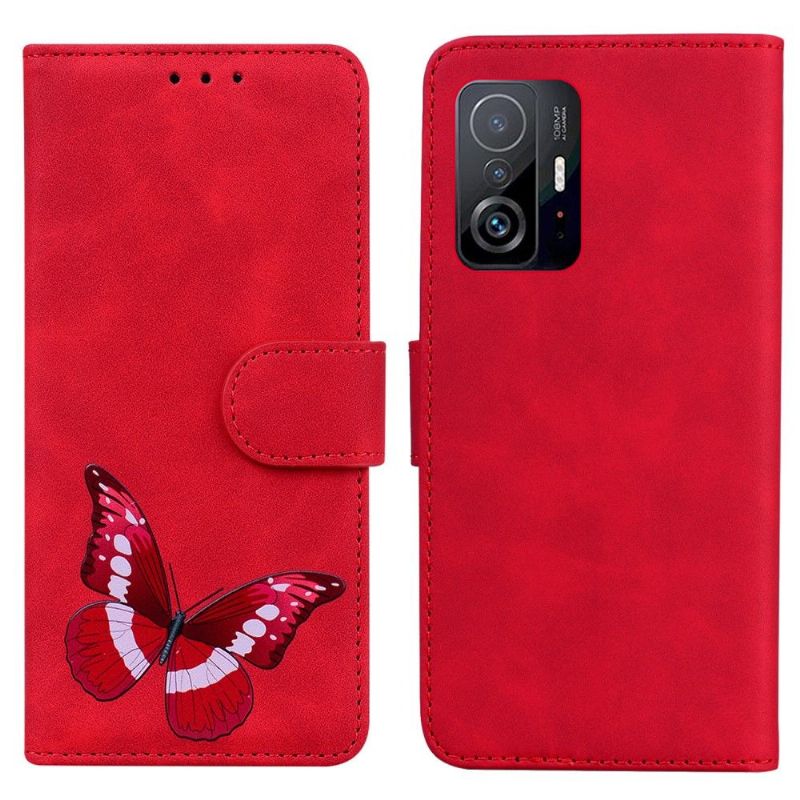 Housse Xiaomi 11T / 11T Pro Protection papillon coloré