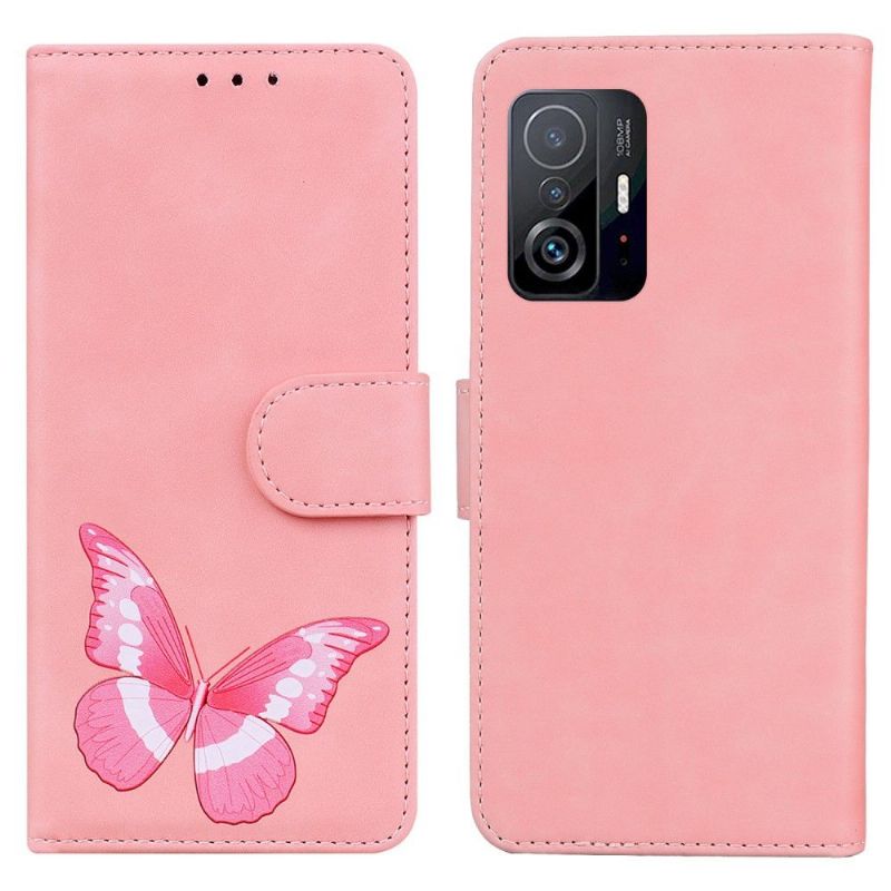 Housse Xiaomi 11T / 11T Pro Protection papillon coloré