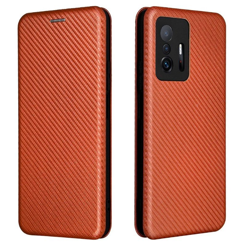 Housse Xiaomi 11T / 11T Pro simili cuir fibre de carbone