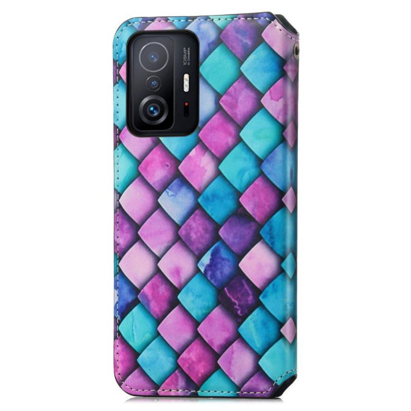 Housse Xiaomi 11T / 11T Pro style écaille coloré