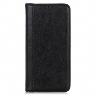 Flip Cover Motorola Edge 50 Cuir Fendu