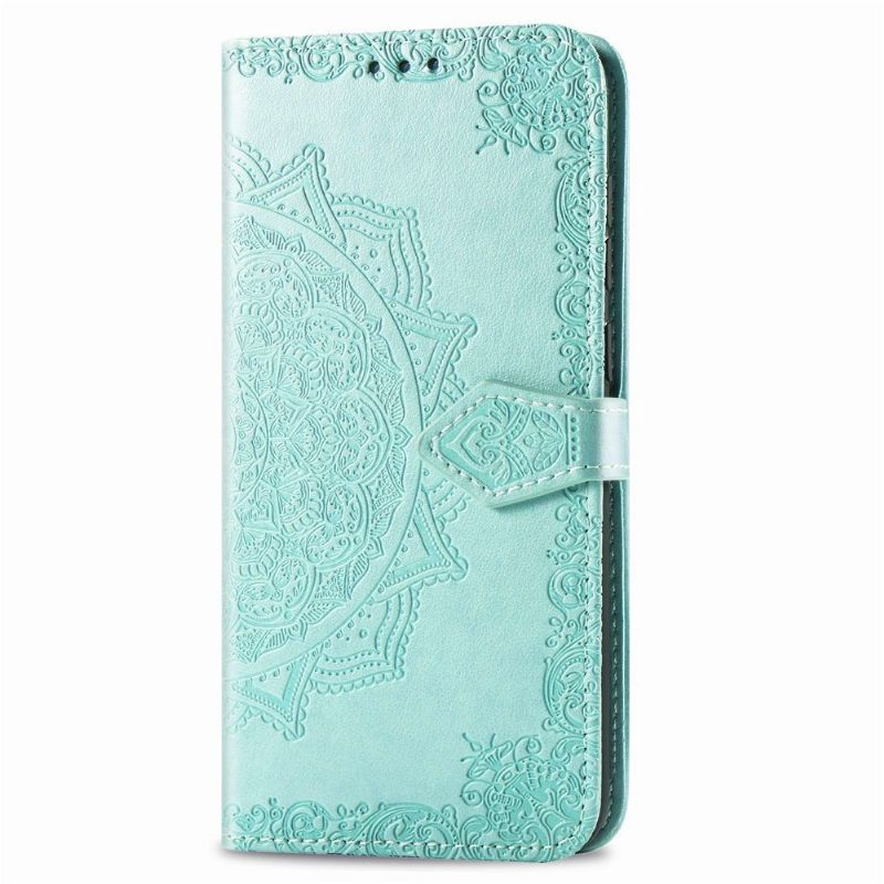 Housse Samsung Galaxy A10 Mandala Fleur Relief