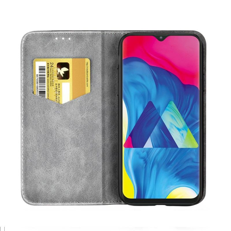 Samsung Galaxy A10 - Étui Hirachus Bicolore Effet Cuir