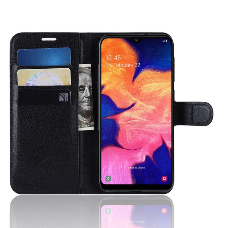 Samsung Galaxy A10 - Étui style cuir porte cartes