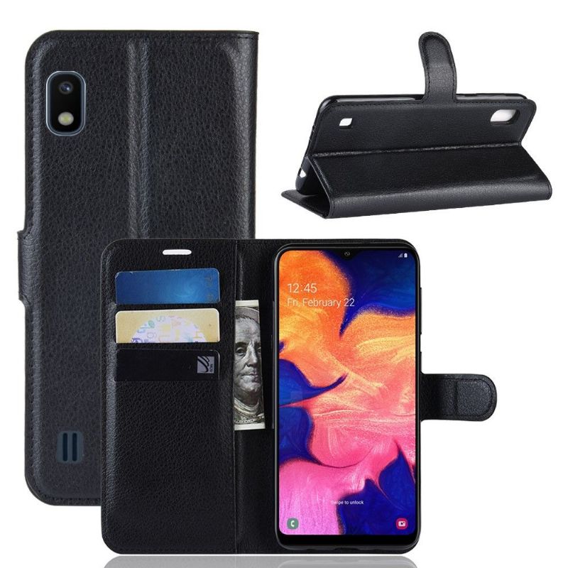 Samsung Galaxy A10 - Étui style cuir porte cartes