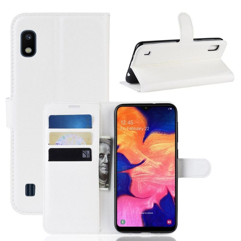 Samsung Galaxy A10 - Étui style cuir porte cartes