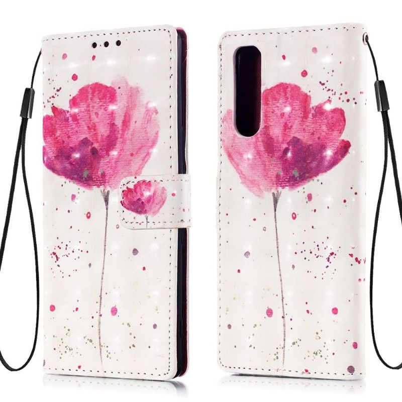 Sony Xperia 5 - Housse fleur rose