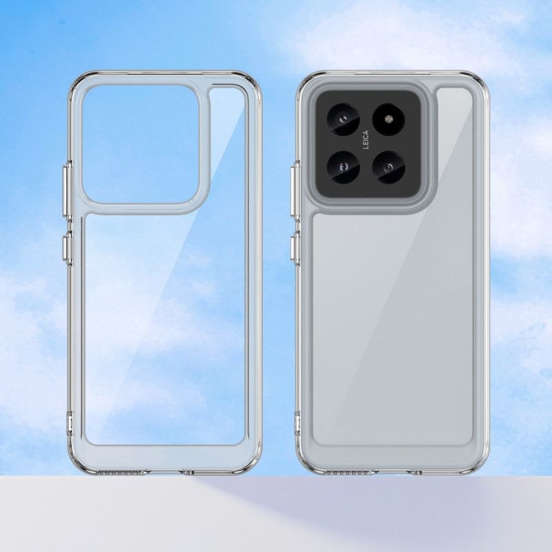 Coque Xiaomi 14 Transparente Boutons Électroplaqués