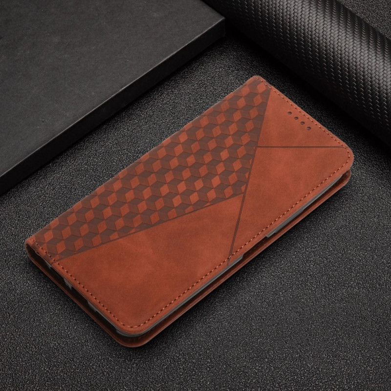 Flip Cover Xiaomi 14 Motif Losange Portefeuille Intégré