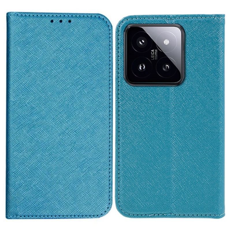 Flip Cover Xiaomi 14 Texture Croisée