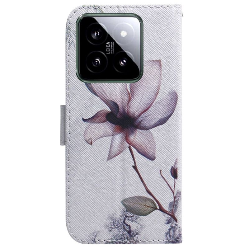 Housse Xiaomi 14 Fleur Rose