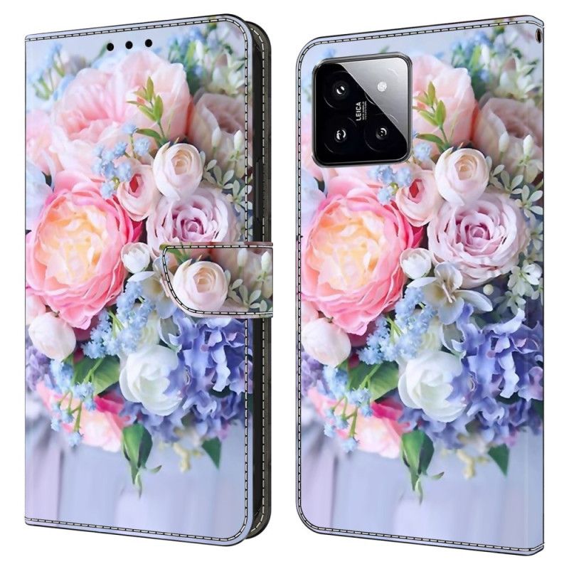 Housse Xiaomi 14 Fleurs Colorées