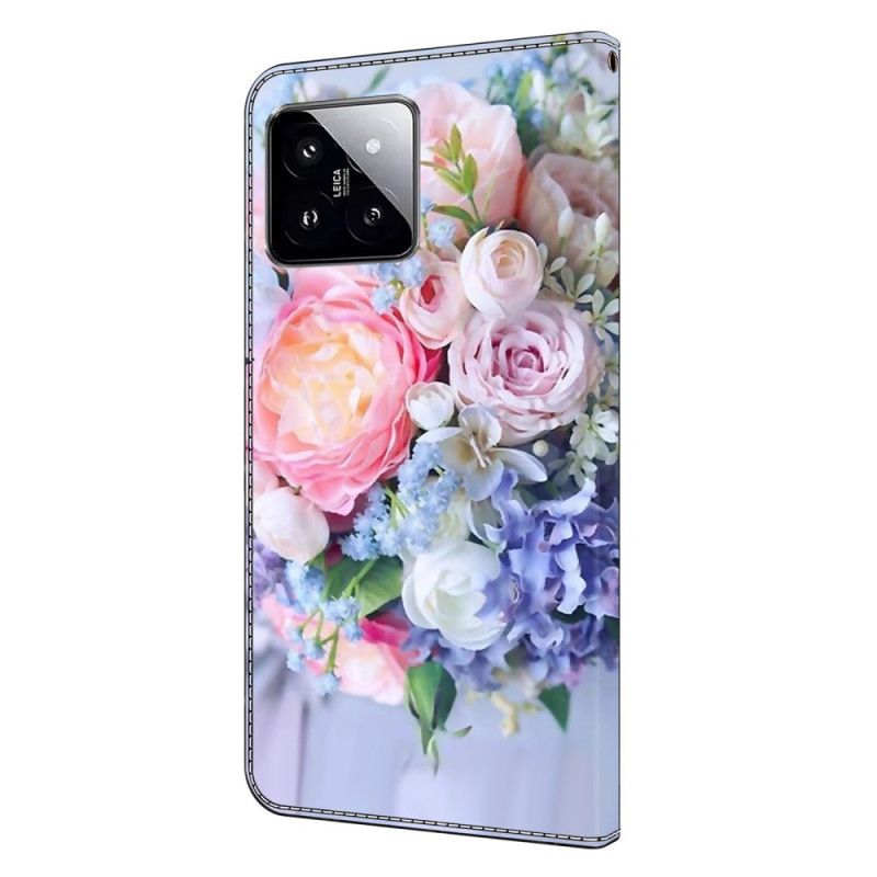 Housse Xiaomi 14 Fleurs Colorées