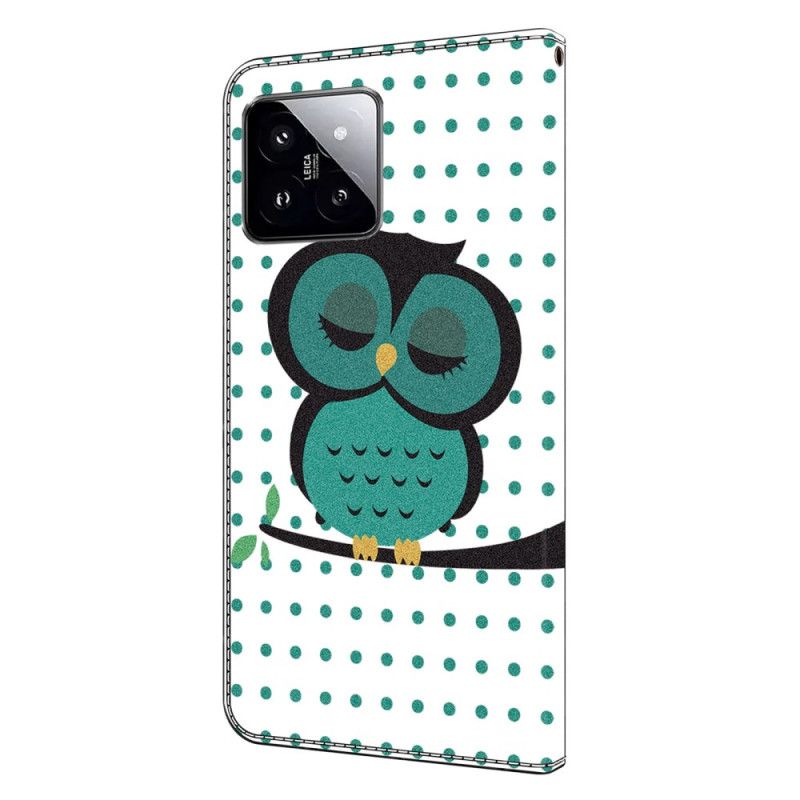 Housse Xiaomi 14 Hibou Endormi