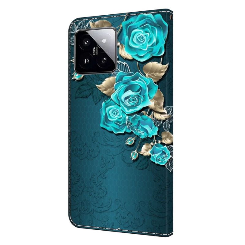 Housse Xiaomi 14 Rose Bleue