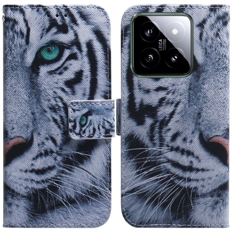 Housse Xiaomi 14 Tigre Blanc