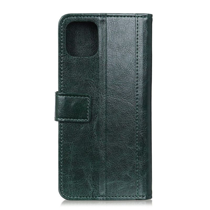 Samsung Galaxy Note 10 Lite - Housse Cloutée imitation cuir - Vert