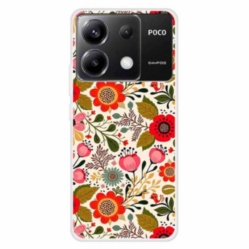 Coque Xiaomi Redmi Note 13 Pro 5G / Poco X6 5G Fleurs Colorées