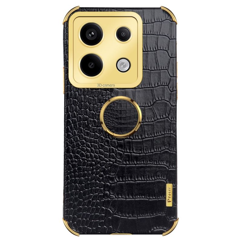 Coque Xiaomi Redmi Note 13 Pro 5G / Poco X6 5G Style Crocodile avec Anneau-Support