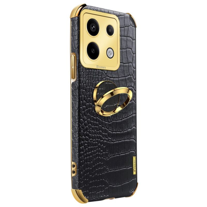 Coque Xiaomi Redmi Note 13 Pro 5G / Poco X6 5G Style Crocodile avec Anneau-Support